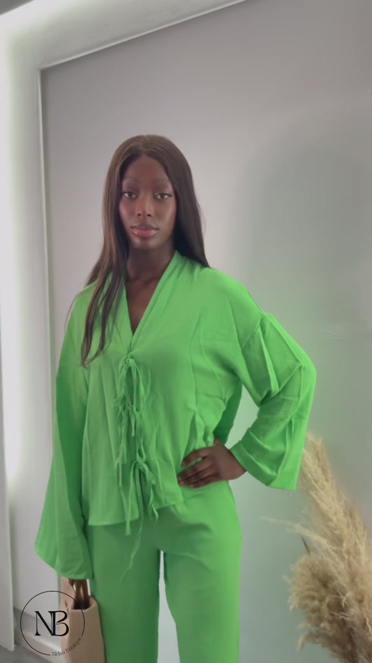 Green Flow Two-Piece Set